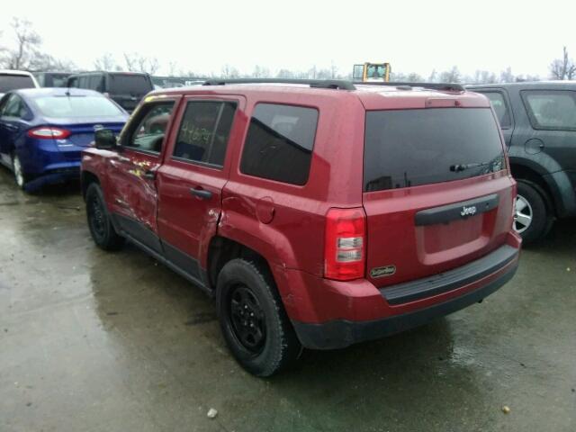 1C4NJPBB2GD547672 - 2016 JEEP PATRIOT SP RED photo 3