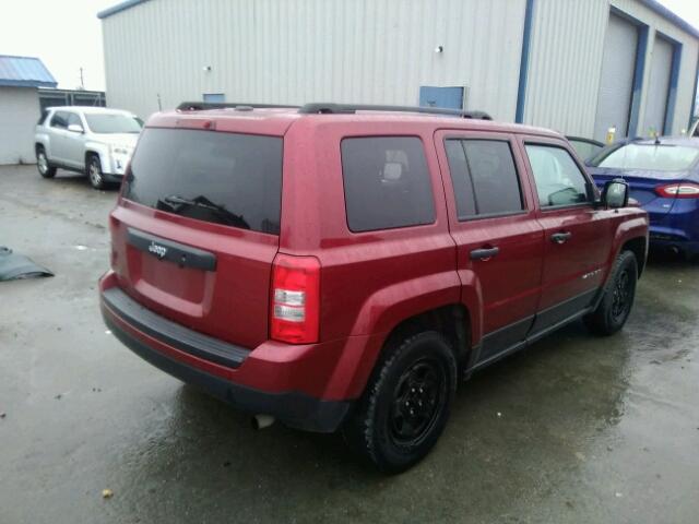 1C4NJPBB2GD547672 - 2016 JEEP PATRIOT SP RED photo 4