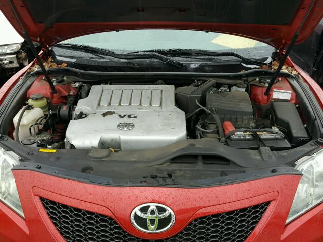 4T1BK46K49U076017 - 2009 TOYOTA CAMRY SE RED photo 7