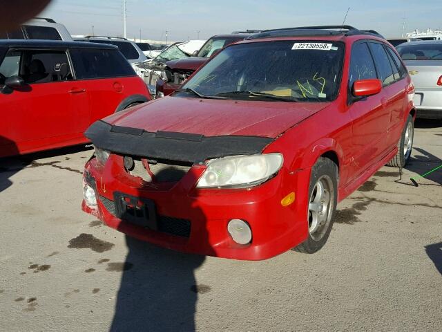 JM1BJ246621473933 - 2002 MAZDA PROTEGE PR RED photo 2