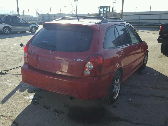 JM1BJ246621473933 - 2002 MAZDA PROTEGE PR RED photo 4