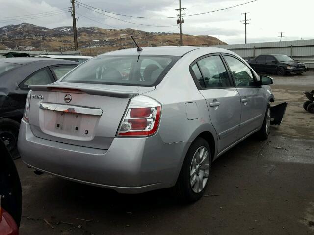 3N1AB6AP0BL712062 - 2011 NISSAN SENTRA 2.0 SILVER photo 4