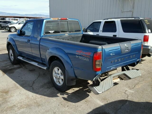 1N6ED26Y03C433336 - 2003 NISSAN FRONTIER K BLUE photo 3