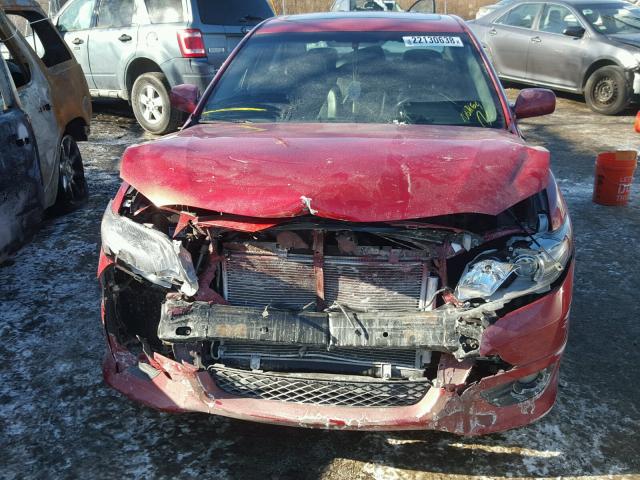 4T1BF3EK8AU086635 - 2010 TOYOTA CAMRY BASE RED photo 9