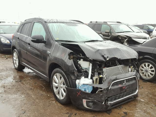 4A4AR4AW3FE029386 - 2015 MITSUBISHI OUTLANDER BLACK photo 1