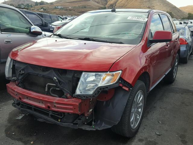 2FMDK3JC5ABA84298 - 2010 FORD EDGE SEL RED photo 2