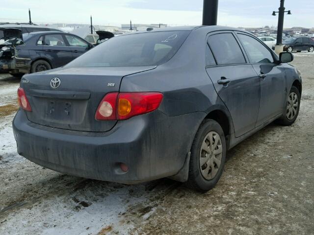 2T1BU40E59C025513 - 2009 TOYOTA COROLLA BA GRAY photo 4