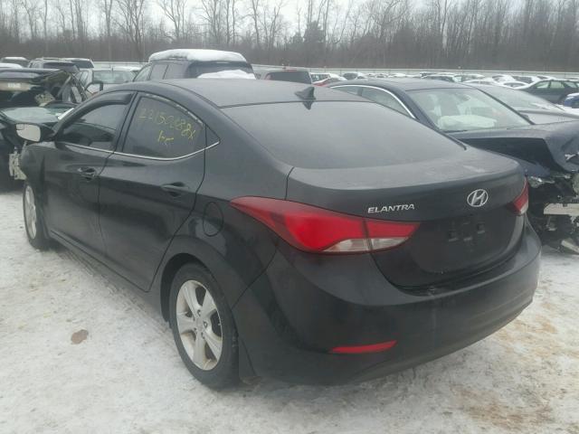 KMHDH4AE8GU490973 - 2016 HYUNDAI ELANTRA SE BLACK photo 3