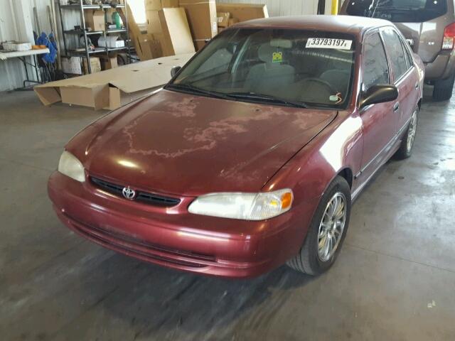 1NXBR12EXYZ384432 - 2000 TOYOTA COROLLA VE MAROON photo 2