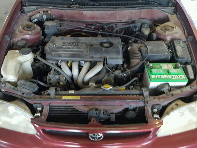 1NXBR12EXYZ384432 - 2000 TOYOTA COROLLA VE MAROON photo 7