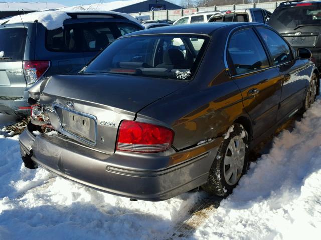 KMHWF25S62A576327 - 2002 HYUNDAI SONATA GRAY photo 4