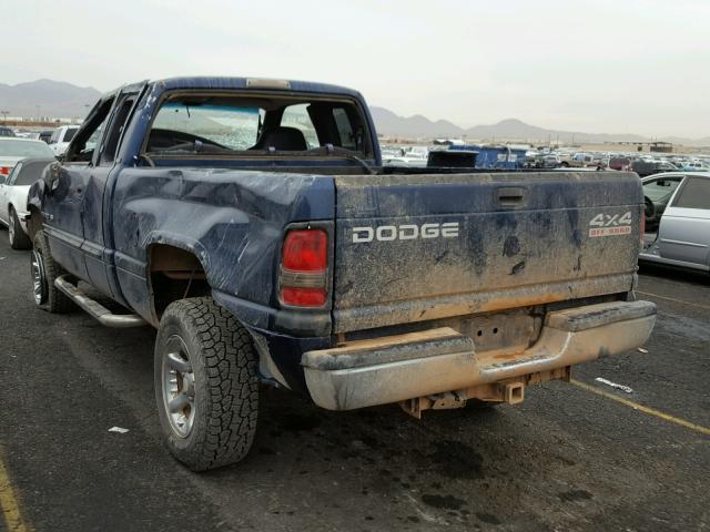 3B7HF13Z71G724931 - 2001 DODGE RAM 1500 BLUE photo 3