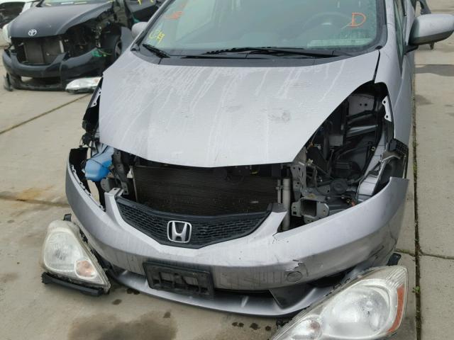 JHMGE8H48AS019650 - 2010 HONDA FIT SPORT SILVER photo 9