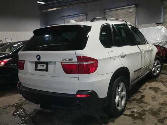 5UXFE43509L274187 - 2009 BMW X5 XDRIVE3 WHITE photo 4