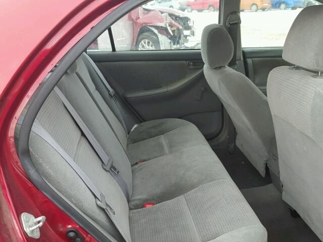 1NXBR32E78Z977712 - 2008 TOYOTA COROLLA CE RED photo 6