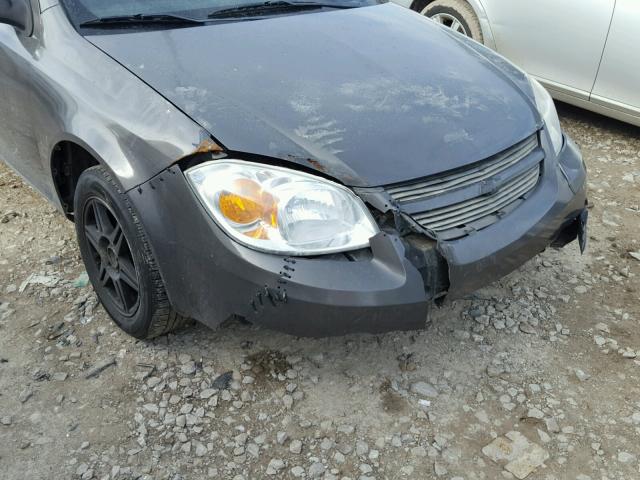 1G1AL15F177140499 - 2007 CHEVROLET COBALT LT CHARCOAL photo 9