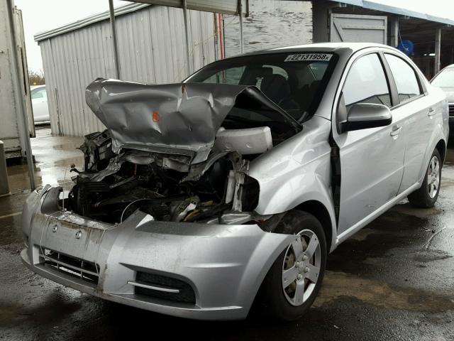 KL1TD5DE7BB152232 - 2011 CHEVROLET AVEO LS SILVER photo 2