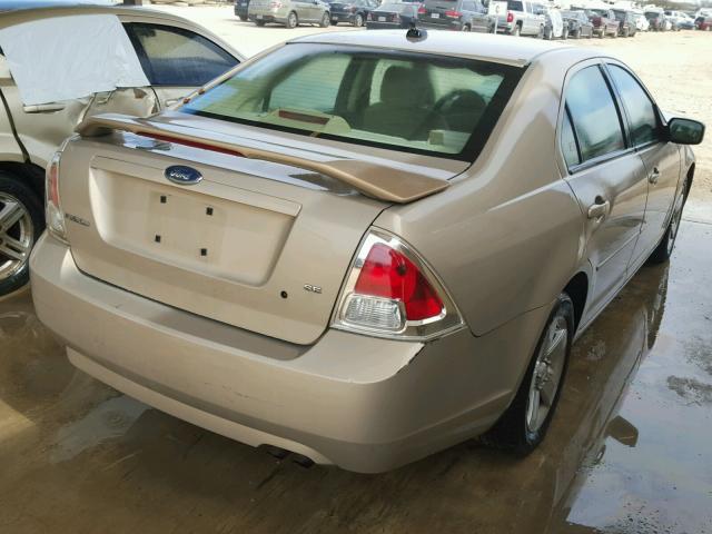 3FAHP07Z07R230771 - 2007 FORD FUSION SE BEIGE photo 4