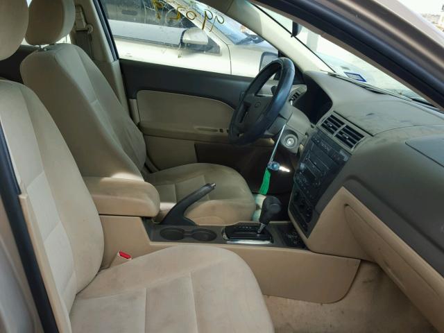 3FAHP07Z07R230771 - 2007 FORD FUSION SE BEIGE photo 5