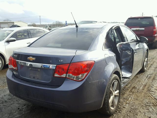 1G1PE5SB8D7128178 - 2013 CHEVROLET CRUZE LT BLUE photo 4