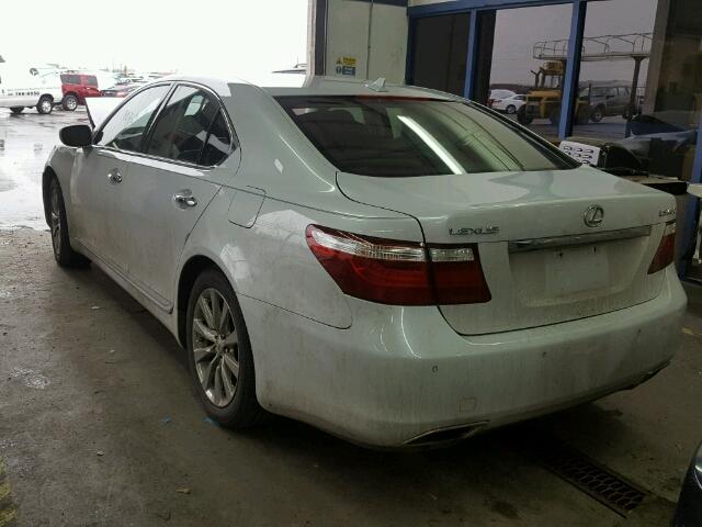 JTHBL46F785052127 - 2008 LEXUS LS 460 WHITE photo 3