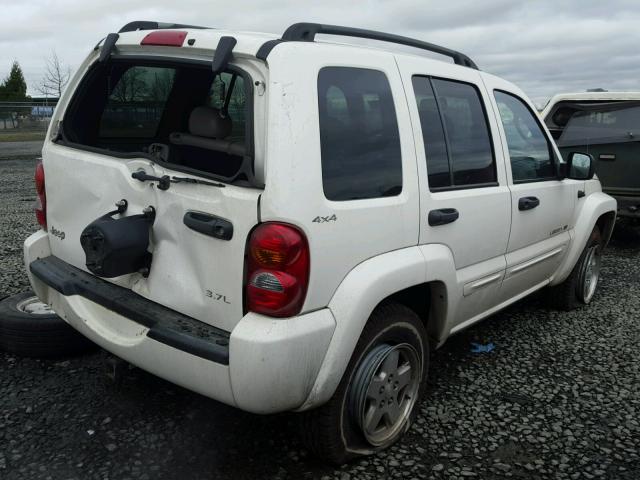 1J4GL58K72W147581 - 2002 JEEP LIBERTY LI WHITE photo 4