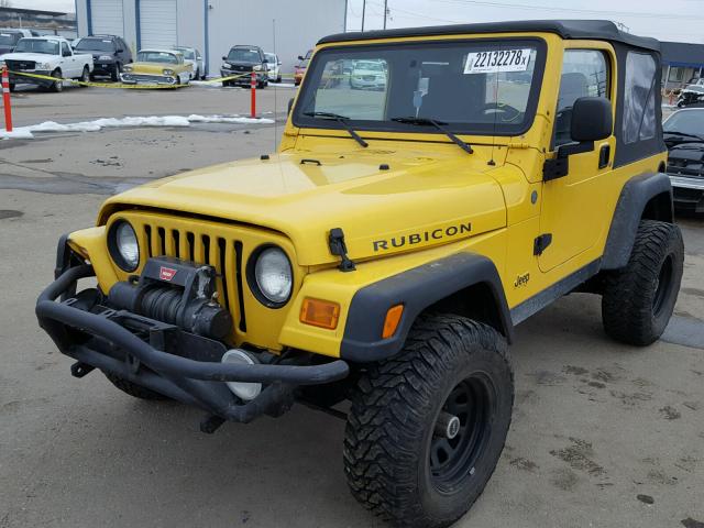 1J4FA69S84P799211 - 2004 JEEP WRANGLER / YELLOW photo 2