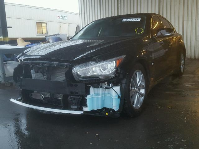 JN1BV7AP2FM348711 - 2015 INFINITI Q50 BASE Чорний фото 2