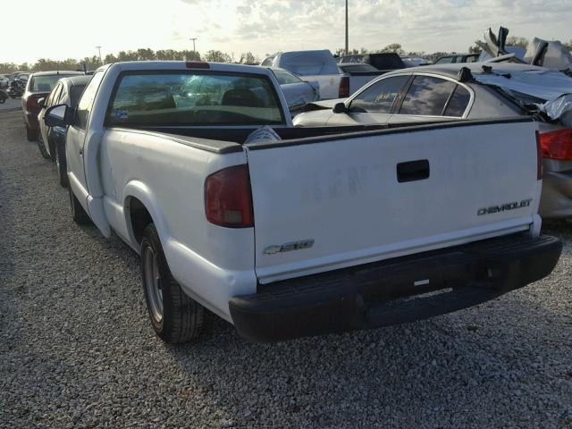 1GCCS14H338262324 - 2003 CHEVROLET S TRUCK S1 WHITE photo 3