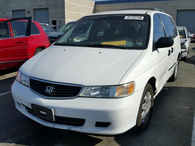 2HKRL18521H526560 - 2001 HONDA ODYSSEY LX WHITE photo 2