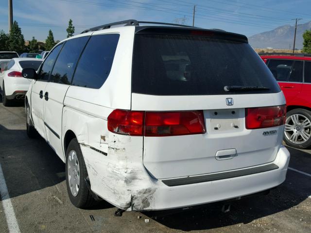 2HKRL18521H526560 - 2001 HONDA ODYSSEY LX WHITE photo 3