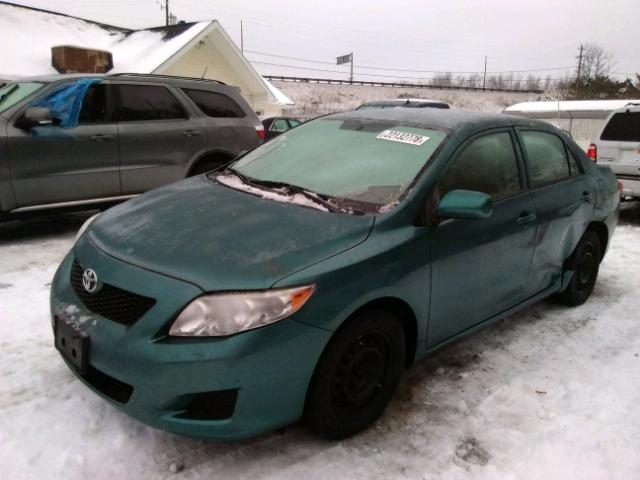 1NXBU40E89Z091472 - 2009 TOYOTA COROLLA BA GREEN photo 2