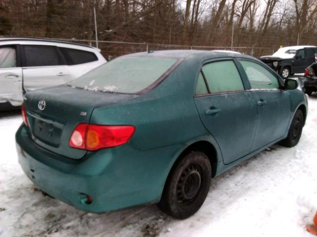 1NXBU40E89Z091472 - 2009 TOYOTA COROLLA BA GREEN photo 4