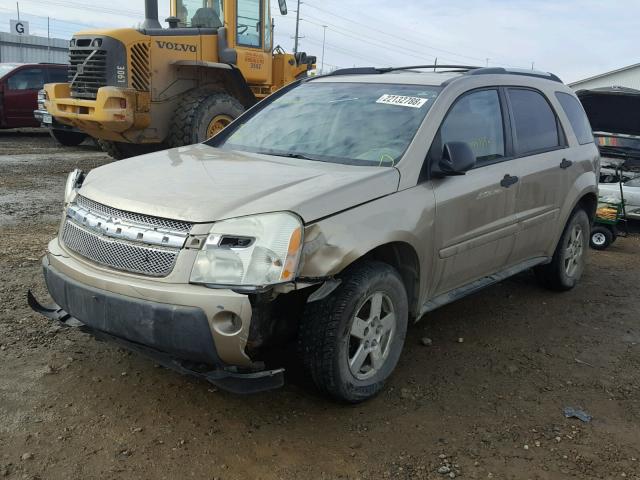 2CNDL23F356092865 - 2005 CHEVROLET EQUINOX LS GOLD photo 2