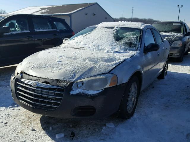 1C3EL46X94N217424 - 2004 CHRYSLER SEBRING LX SILVER photo 2