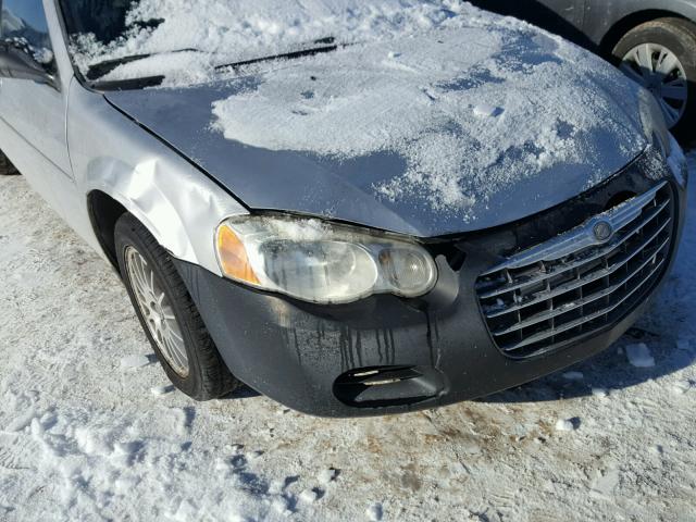 1C3EL46X94N217424 - 2004 CHRYSLER SEBRING LX SILVER photo 9