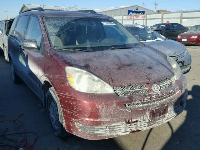 5TDZA23C14S061415 - 2004 TOYOTA SIENNA CE MAROON photo 1