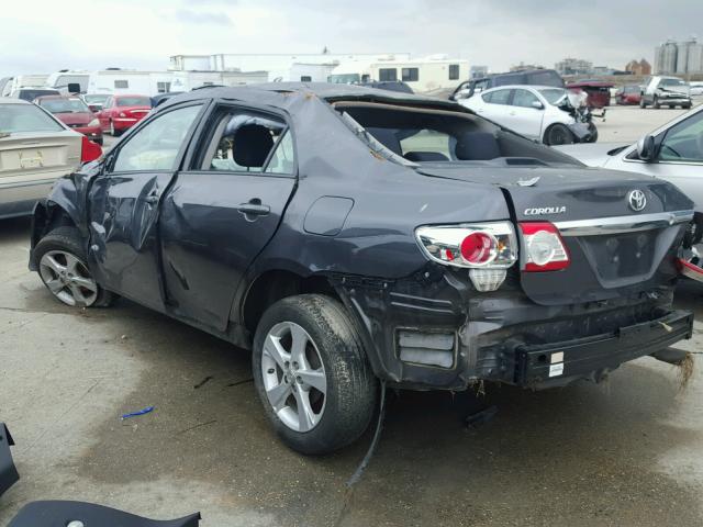 5YFBU4EE2CP012332 - 2012 TOYOTA COROLLA BA GRAY photo 3