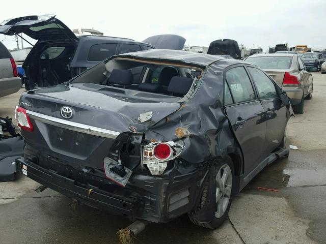 5YFBU4EE2CP012332 - 2012 TOYOTA COROLLA BA GRAY photo 4