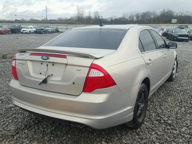 3FAHP0HA5AR392783 - 2010 FORD FUSION SE BEIGE photo 4