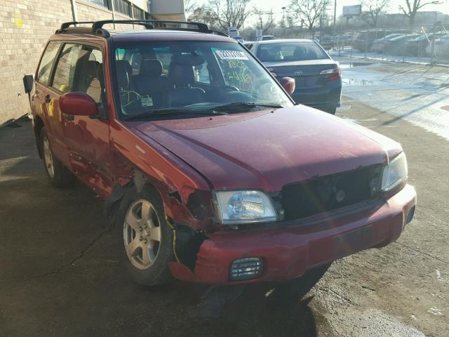 JF1SF65692H736114 - 2002 SUBARU FORESTER S RED photo 1