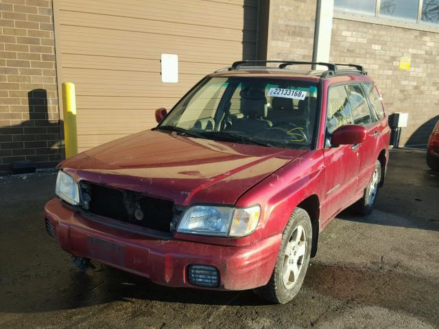 JF1SF65692H736114 - 2002 SUBARU FORESTER S RED photo 2