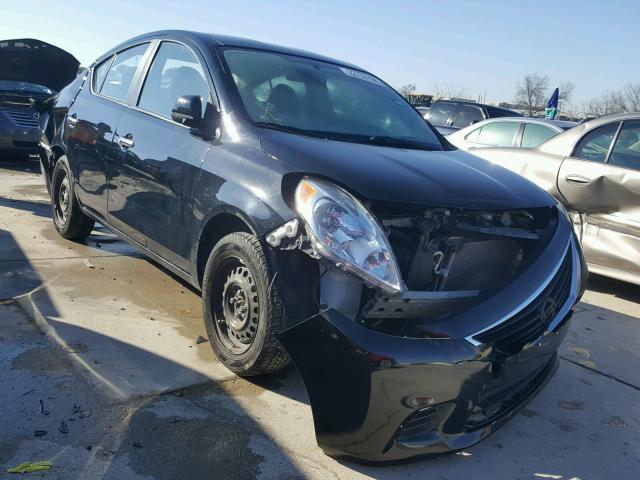 3N1CN7AP6CL817258 - 2012 NISSAN VERSA S BLACK photo 1