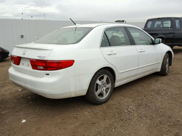 JHMCN36425C003173 - 2005 HONDA ACCORD HYB WHITE photo 4