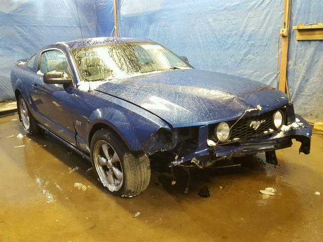 1ZVFT82H375276072 - 2007 FORD MUSTANG GT BLUE photo 1