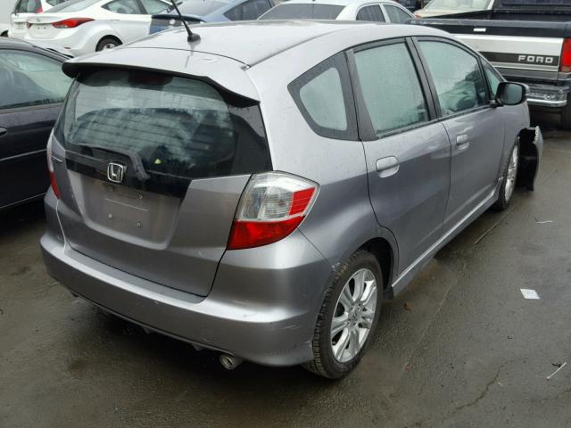 JHMGE87439S069756 - 2009 HONDA FIT SPORT SILVER photo 4