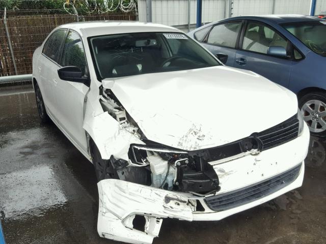 3VW2K7AJ2DM237270 - 2013 VOLKSWAGEN JETTA BASE WHITE photo 1