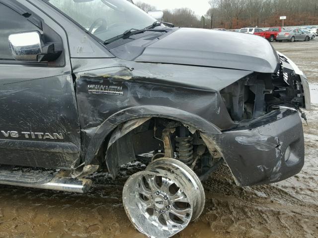 1N6BA0EC8BN300252 - 2011 NISSAN TITAN S CHARCOAL photo 9