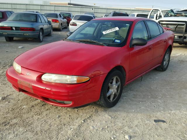 1G3NL52E84C235236 - 2004 OLDSMOBILE ALERO GL RED photo 2