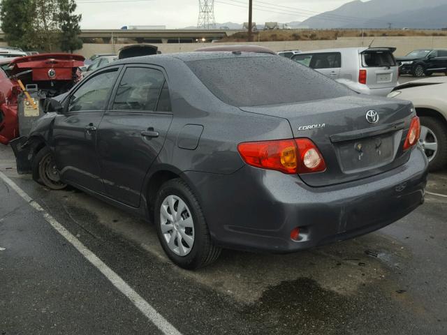 2T1BU4EEXAC441263 - 2010 TOYOTA COROLLA BA GRAY photo 3